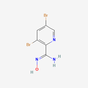 3,5-Dibromo-N'-hydroxypyridine-2-carboximidamide