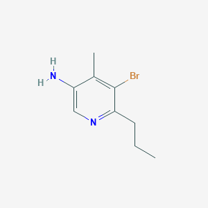 5-Bromo-4-methyl-6-propylpyridin-3-amine