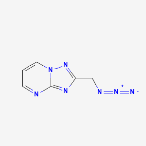 molecular formula C6H5N7 B1527138 2-(Azidomethyl)[1,2,4]triazolo[1,5-a]pyrimidine CAS No. 1338494-66-8