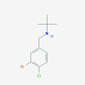 [(3-Bromo-4-chlorophenyl)methyl](tert-butyl)amine