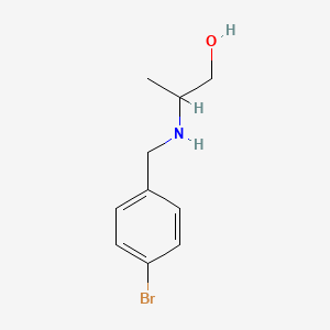 2-{[(4-Bromophenyl)methyl]amino}propan-1-ol