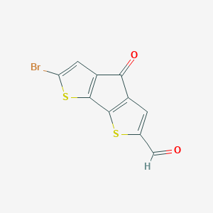 10-Bromo-7-oxo-3,11-dithiatricyclo[6.3.0.0,2,6]undeca-1(8),2(6),4,9-tetraene-4-carbaldehyde