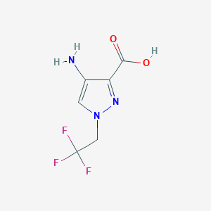 4-Amino-1-(2,2,2-trifluoroethyl)-1H-pyrazole-3-carboxylic acid