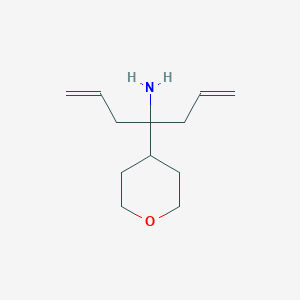 molecular formula C12H21NO B1527148 [1-烯丙基-1-(四氢-2H-吡喃-4-基)丁-3-烯-1-基]胺 CAS No. 1338495-06-9