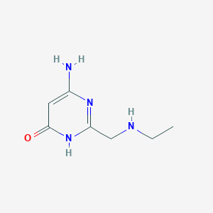 6-Amino-2-[(ethylamino)methyl]-3,4-dihydropyrimidin-4-one