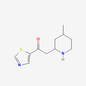 2-(4-Methylpiperidin-2-yl)-1-(1,3-thiazol-5-yl)ethan-1-one