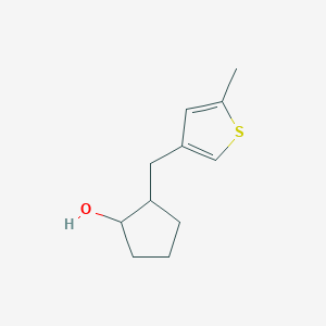 2-[(5-Methylthiophen-3-yl)methyl]cyclopentan-1-ol