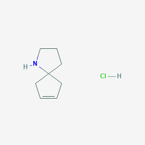 molecular formula C8H14ClN B1527154 1-氮杂螺[4.4]壬-7-烯盐酸盐 CAS No. 1332528-43-4
