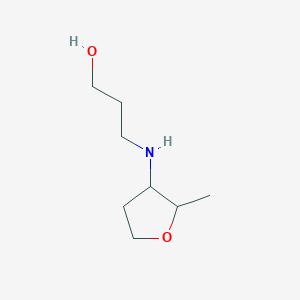 3-[(2-Methyloxolan-3-yl)amino]propan-1-ol