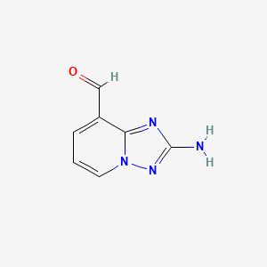 2-Amino-[1,2,4]triazolo[1,5-A]pyridine-8-carbaldehyde