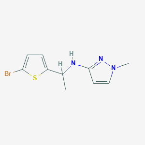 N-[1-(5-Bromothiophen-2-yl)ethyl]-1-methyl-1H-pyrazol-3-amine