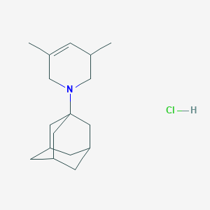 molecular formula C17H28ClN B1527163 1-(1-Adamantyl)-3,5-dimethyl-1,2,3,6-tetrahydropyridine hydrochloride CAS No. 1332529-59-5