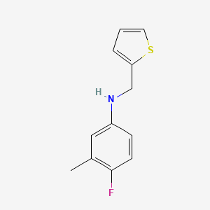 4-fluoro-3-methyl-N-(thiophen-2-ylmethyl)aniline