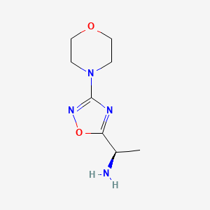 (1R)-1-[3-(Morpholin-4-yl)-1,2,4-oxadiazol-5-yl]ethan-1-amine