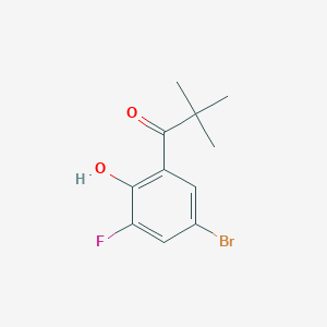 1-(5-Bromo-3-fluoro-2-hydroxyphenyl)-2,2-dimethylpropan-1-one