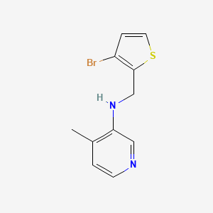 N-[(3-Bromothiophen-2-yl)methyl]-4-methylpyridin-3-amine