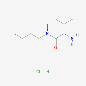 molecular formula C10H23ClN2O B1527177 2-Amino-N-butyl-N,3-dimethylbutanamide hydrochloride CAS No. 1236258-11-9