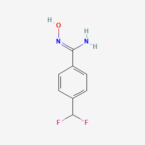 4-(Difluoromethyl)-N'-hydroxybenzene-1-carboximidamide