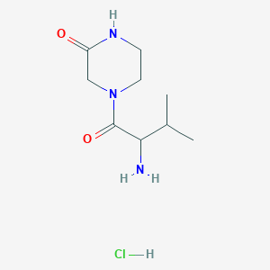 4-(2-Amino-3-methylbutanoyl)-2-piperazinone hydrochloride