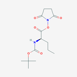 (R)-2,5-Dioxopyrrolidin-1-yl 2-((tert-butoxycarbonyl)amino)pentanoate