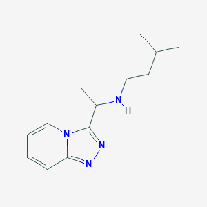 (3-Methylbutyl)(1-{[1,2,4]triazolo[4,3-a]pyridin-3-yl}ethyl)amine