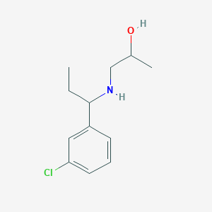 1-{[1-(3-Chlorophenyl)propyl]amino}propan-2-ol