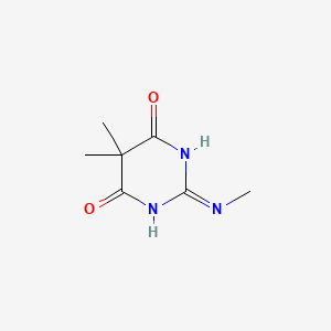 molecular formula C7H11N3O2 B15271860 5,5-Dimethyl-2-(methylamino)-1,4,5,6-tetrahydropyrimidine-4,6-dione 