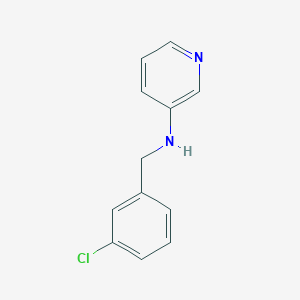 molecular formula C12H11ClN2 B15271865 N-[(3-chlorophenyl)methyl]pyridin-3-amine 