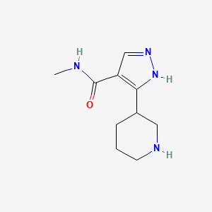 N-Methyl-3-(piperidin-3-yl)-1H-pyrazole-4-carboxamide