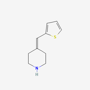 molecular formula C10H13NS B15271881 4-(Thiophen-2-ylmethylene)piperidine 