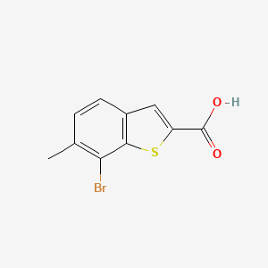 molecular formula C10H7BrO2S B15271899 7-Bromo-6-methyl-1-benzothiophene-2-carboxylic acid 