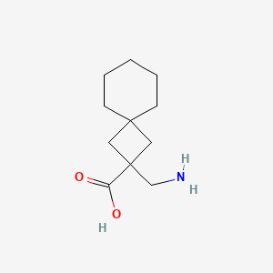 molecular formula C11H19NO2 B15271914 2-(Aminomethyl)spiro[3.5]nonane-2-carboxylic acid 