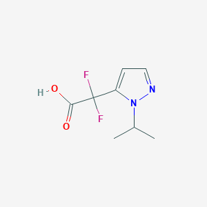 2,2-Difluoro-2-[1-(propan-2-yl)-1H-pyrazol-5-yl]acetic acid