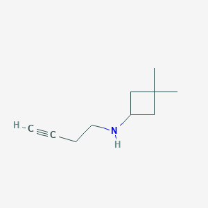 molecular formula C10H17N B15271931 N-(But-3-yn-1-yl)-3,3-dimethylcyclobutan-1-amine 