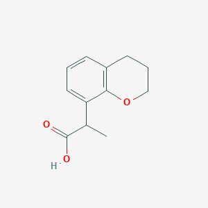 2-(3,4-Dihydro-2H-1-benzopyran-8-yl)propanoic acid