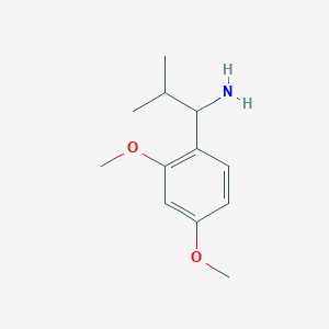 molecular formula C12H19NO2 B15271951 1-(2,4-Dimethoxyphenyl)-2-methylpropan-1-amine 