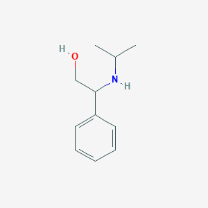 molecular formula C11H17NO B15271969 2-Phenyl-2-[(propan-2-yl)amino]ethan-1-ol 