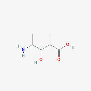 molecular formula C6H13NO3 B15271977 4-Amino-3-hydroxy-2-methylpentanoic acid 