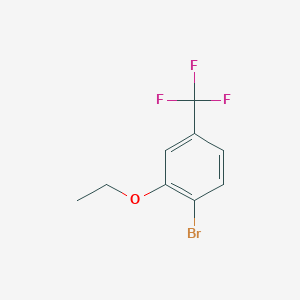 molecular formula C9H8BrF3O B1527198 1-Bromo-2-ethoxy-4-(trifluoromethyl)benzene CAS No. 156605-94-6