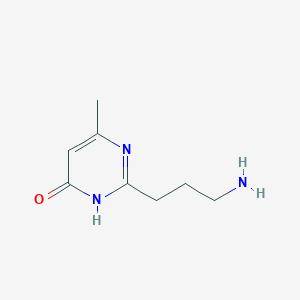 2-(3-Aminopropyl)-6-methyl-3,4-dihydropyrimidin-4-one