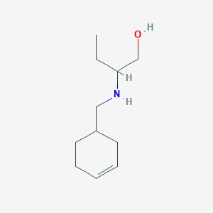 molecular formula C11H21NO B15272014 2-[(Cyclohex-3-en-1-ylmethyl)amino]butan-1-ol 