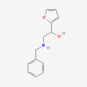 molecular formula C13H15NO2 B1527202 2-(Benzylamino)-1-(furan-2-yl)ethan-1-ol CAS No. 146173-92-4