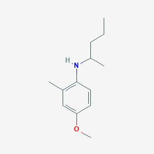 molecular formula C13H21NO B15272030 4-Methoxy-2-methyl-N-(pentan-2-yl)aniline 