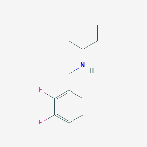 molecular formula C12H17F2N B15272039 [(2,3-Difluorophenyl)methyl](pentan-3-yl)amine 