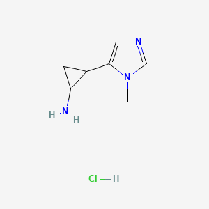 2-(1-Methyl-1H-imidazol-5-yl)cyclopropan-1-amine hydrochloride