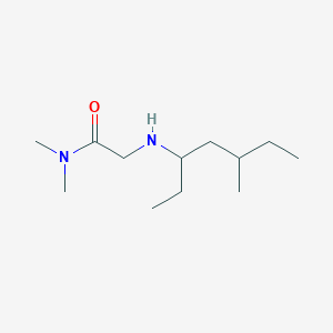 molecular formula C12H26N2O B15272059 N,N-Dimethyl-2-[(5-methylheptan-3-yl)amino]acetamide 