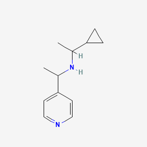 (1-Cyclopropylethyl)[1-(pyridin-4-yl)ethyl]amine