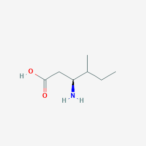 molecular formula C7H15NO2 B15272064 (3S)-3-Amino-4-methylhexanoic acid CAS No. 1151863-10-3