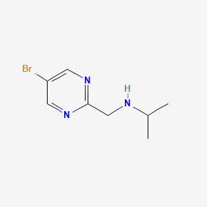 molecular formula C8H12BrN3 B15272075 [(5-Bromopyrimidin-2-yl)methyl](propan-2-yl)amine 