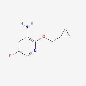 2-(Cyclopropylmethoxy)-5-fluoropyridin-3-amine